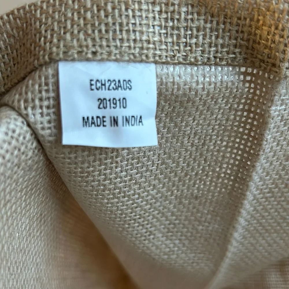 NWOT Jute Tote Bag